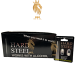 Hard Steel fast-acting male enhancement capsules for time size stamina performance alcohol compatible formula