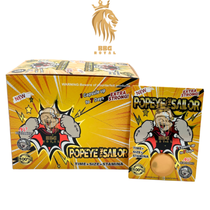 Popeye Sailor extra strong herbal capsules double pill pack long lasting support