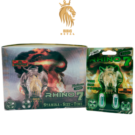 Rhino 7 Platinum 3000 male enhancement pills for time size stamina powerful herbal performance support