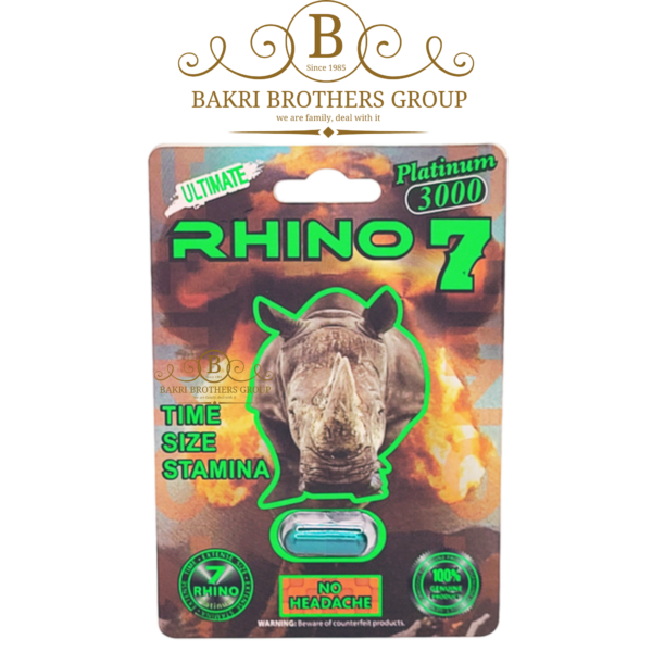 Rhino 7 Platinum 3000 - Ultimate Male Enhancement Capsule for Superior Time, Size, & Stamina