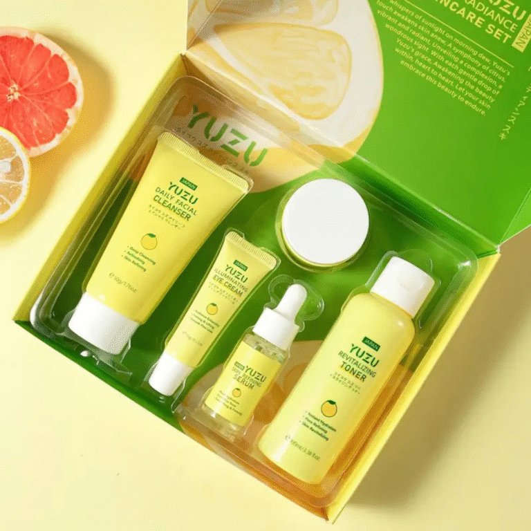 Japan Yuzu Facial Care Kit [Cleanser, Toner, Serum, Eye Cream, Moisturizer] | Hydrating and Skin Refining - Image 3