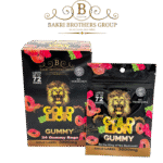 Gold Lion 3000mg gummies for men in 24 gold label packs for daily energy