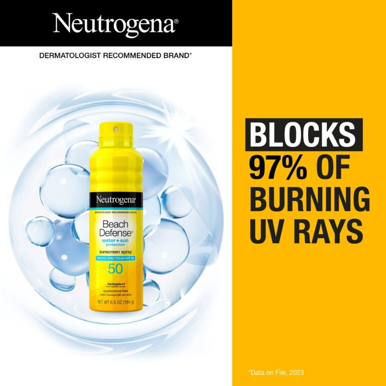 Neutrogena Beach Defense Sunscreen Spray SPF 50 – 6.5 oz - Image 6