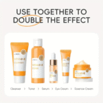 Vitamin C  Facial Care Kit [Cleanser, Toner, Serum, Eye Cream, Face Cream] | Brightening and Hydrating - Image 3