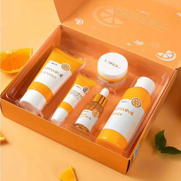 Vitamin C  Facial Care Kit [Cleanser, Toner, Serum, Eye Cream, Face Cream] | Brightening and Hydrating - Image 6