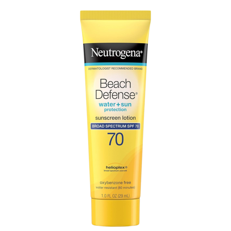 Neutrogena Beach Defense Sunscreen Lotion SPF 70, 1.0 fl oz - Image 1