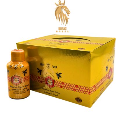 Kingdom Royal Honey shots with royal jelly blend in premium gold packaging