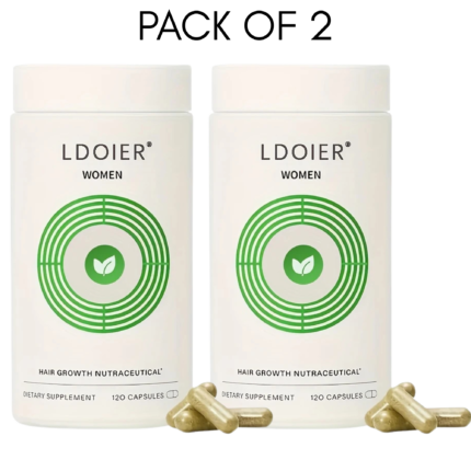 Hair care supplement for women with 120 capsules for strong, healthy-looking growth