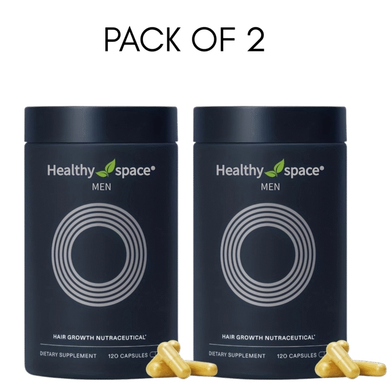 Healthy Space Men Hair Growth Supplement [120 Capsules] | Nutraceutical Formula - Image 1