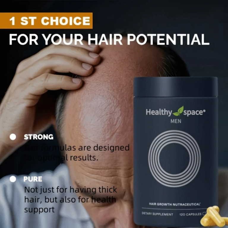 Healthy Space Men Hair Growth Supplement [120 Capsules] | Nutraceutical Formula - Image 6