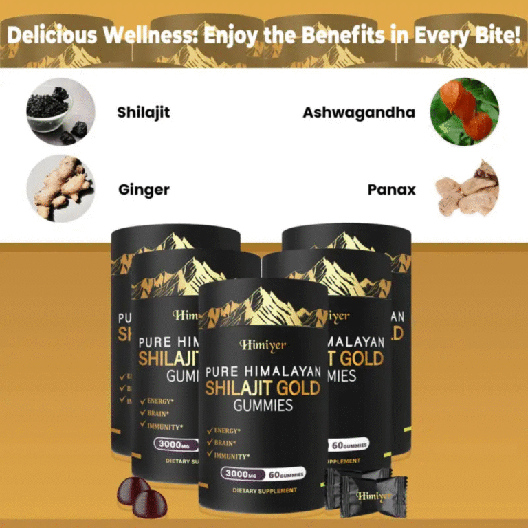 Pure Himalayan Shilajit Gold Gummies (3000mg), 60 Gummies for Energy Brain and Immunity Support - Image 5