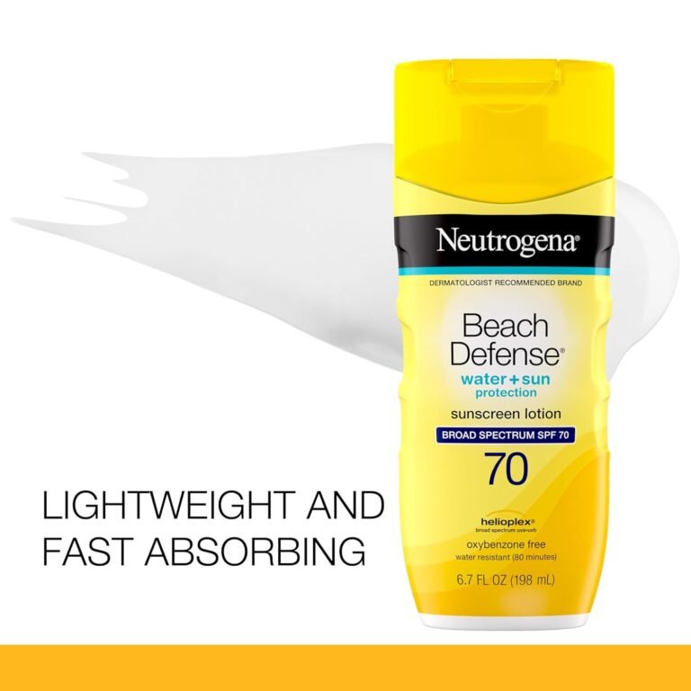 Neutrogena Beach Defense Sunscreen Lotion SPF 70 – 6.7 fl oz - Image 2