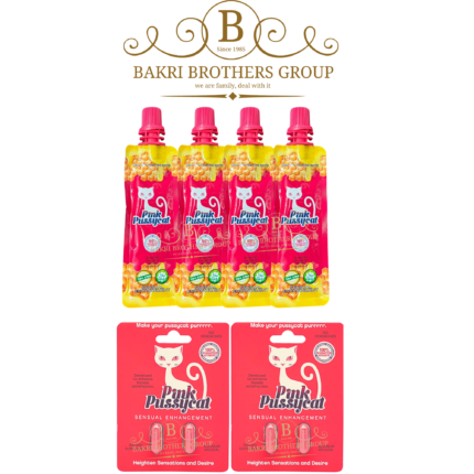 Blended female support pack with 4 Pink sachets and 2 capsule packs