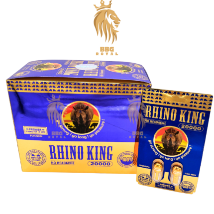 Rhino King 20000 herbal capsules natural daily support long lasting formula