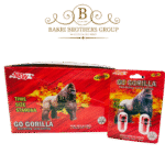Go Gorilla herbal capsule for men with natural energy and strength support, alcohol-safe formula