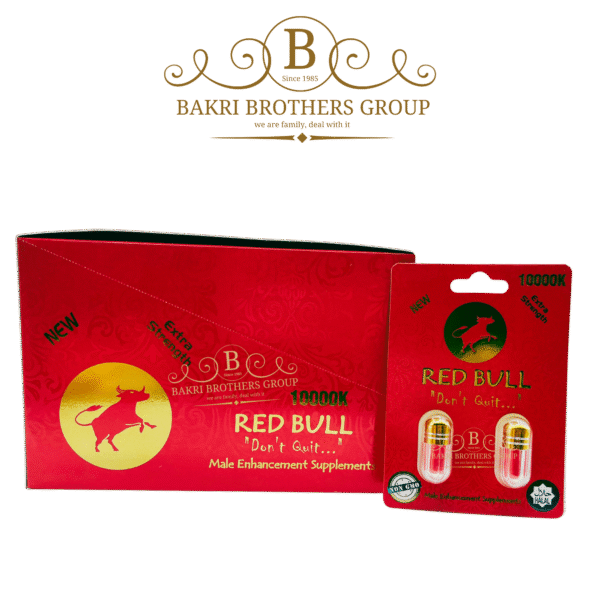 Red Bull 10000K Extra Strength Herbal Vitality Supplement | Natural Energy & Stamina Support