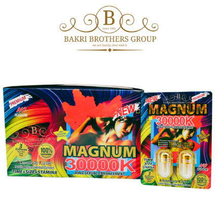 Magnum 30000K herbal capsule for men with fast-acting natural support in double-dose pack