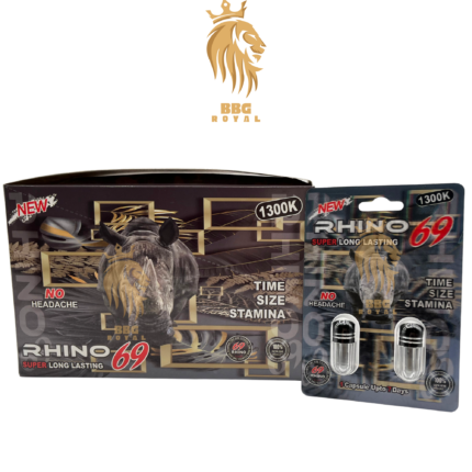 Rhino 69 1300K herbal supplement capsule fast acting natural support formula