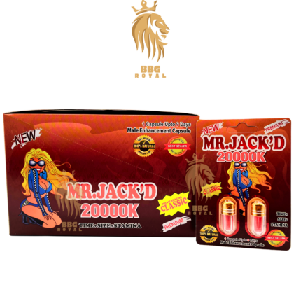 Mr Jackd 20000K herbal supplement capsule long lasting natural support formula