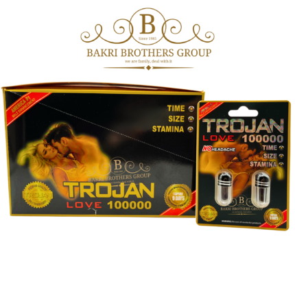 Trojan Love 100000 Herbal Supplement for Men – Long-Lasting Natural Support, No Headache