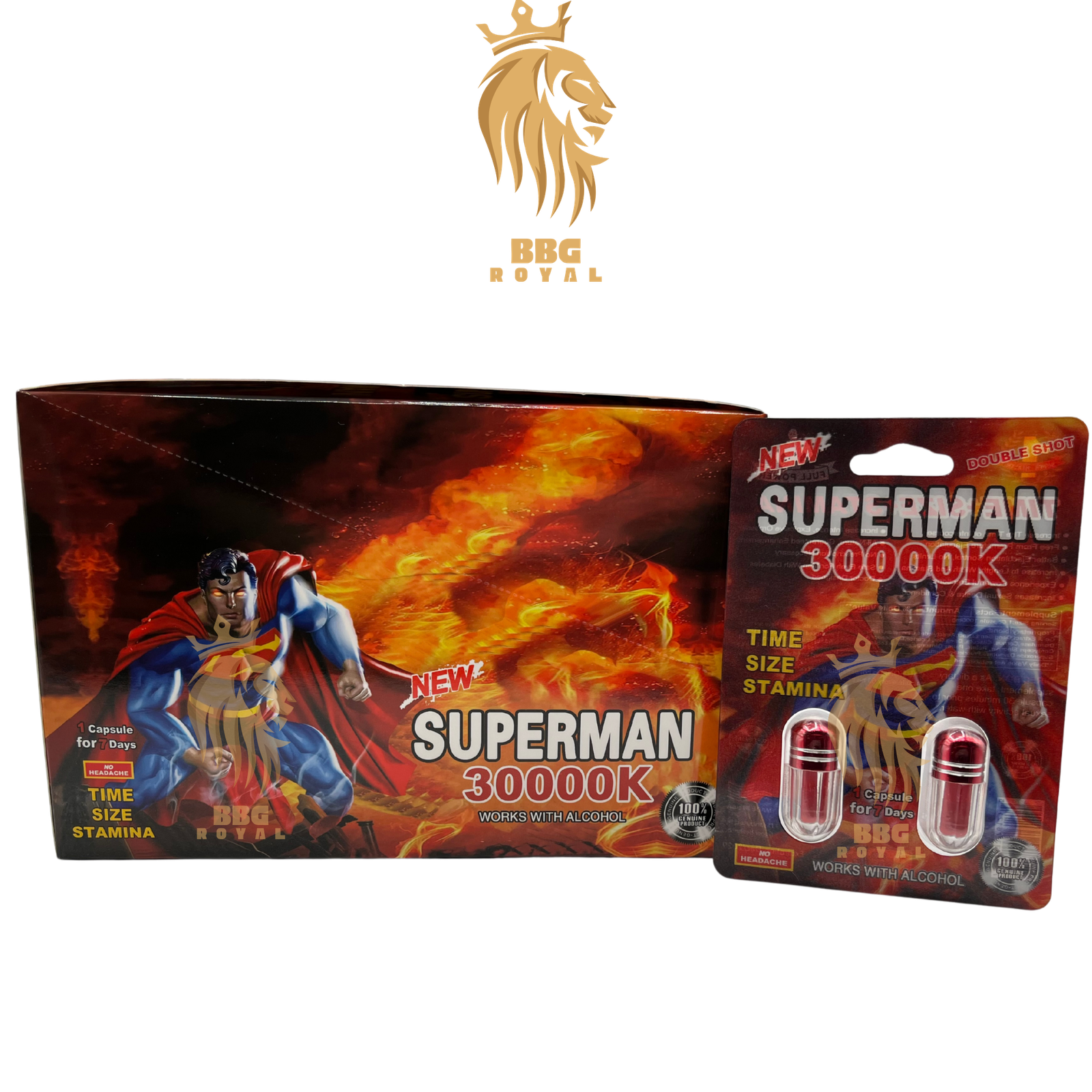 224 Superman herbal supplement capsule fast acting natural energy support formula