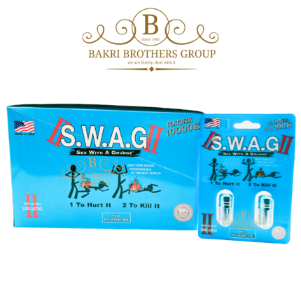 S.W.A.G II Platinum 10000K Men’s Herbal Capsule – USA-Made Long-Lasting Natural Supplement