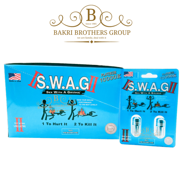 S.W.A.G II Platinum 10000K Male Enhancement | Long Lasting Support | Energy & Stamina Boost | No Headache
