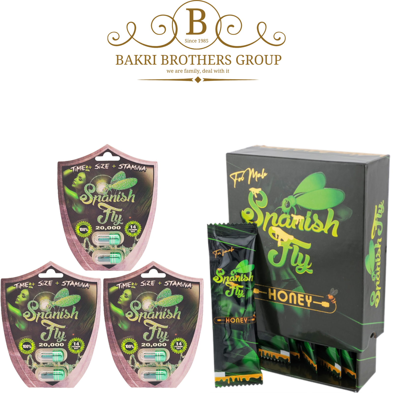 32 Spanish Fly 20,000 Pills & Honey – Intimate Enhancement Duo for Time, Size & Stamina - Image 1