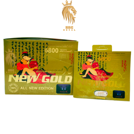 Samurai X Gold 6800 herbal capsule fast acting natural energy support supplement
