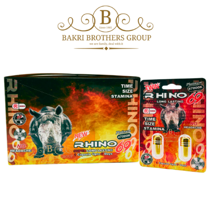 Rhino 69 Platinum 47000K natural herbal capsules for extended male wellness support
