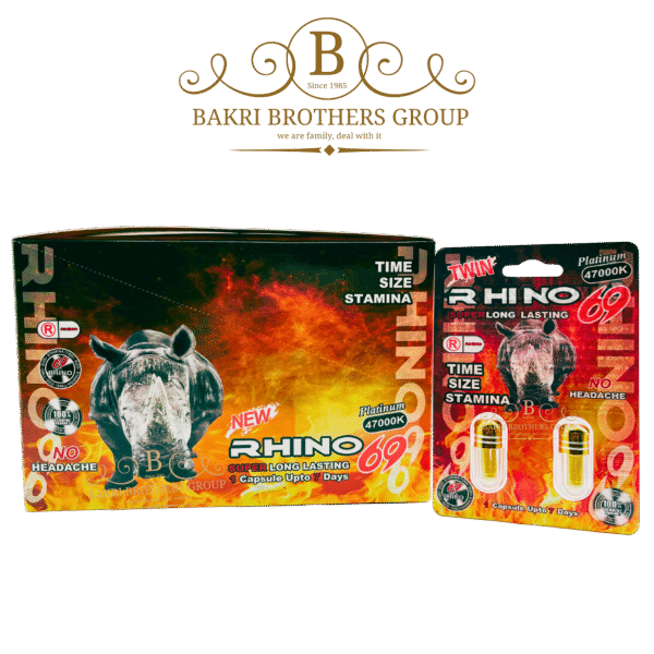Rhino 69 Platinum 47000K Male Enhancement | Super Long Lasting Support for Time, Size & Stamina | No Headache