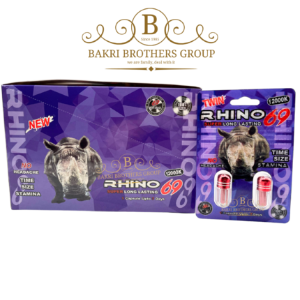 Rhino 69 12000K herbal capsule for men with long-lasting natural support