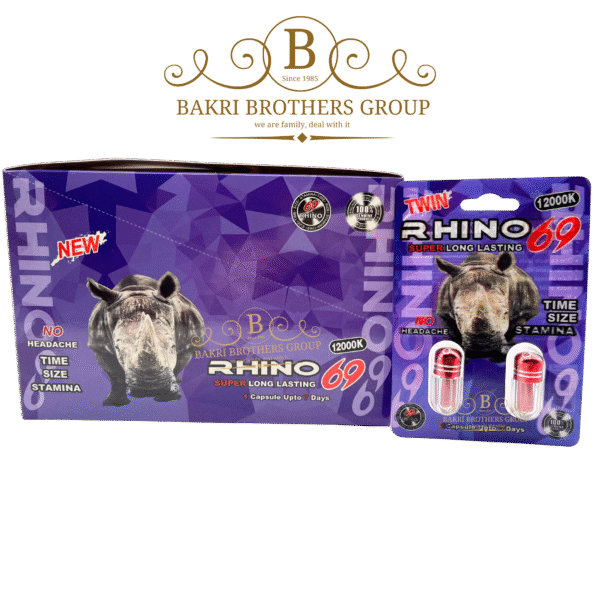 Rhino 69 12000K Super Long Lasting Male Enhancement | Time, Size & Stamina Support | No Headache