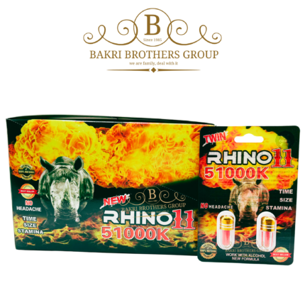 Rhino 11 51000K natural herbal supplement for men with fast-acting and long-lasting formula