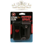 Set of two compact keychain pepper sprays with stylish designs and strong spray reach