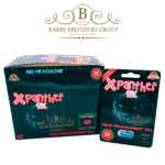 Black and red capsule pouch branded as Xpanther 9X with natural-based formulation