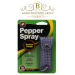 Self-defense combo with glitter case stun gun and pepper spray with 12 ft range