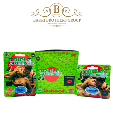 Green herbal support capsule for men labeled “9X,” formulated for natural wellness support