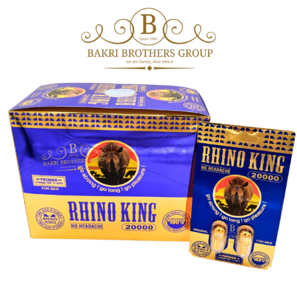 Rhino King 20000 herbal capsules for men with long-lasting natural wellness support
