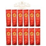 12 sachets of Red Bull Honey made with a blend of herbs and raw honey