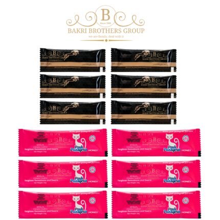 Couples pack with 6 Black Horse and 6 Pink sachets made from botanical ingredients