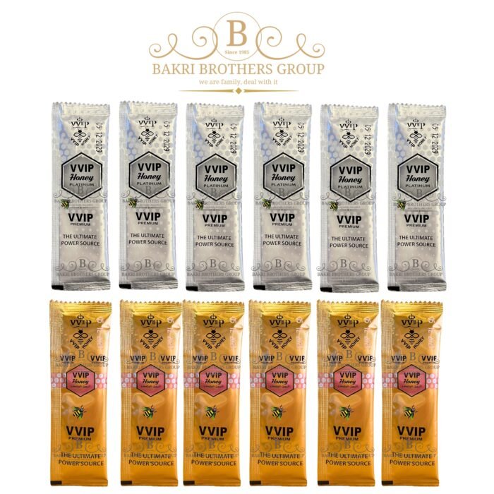 12-sachet honey set with Gold and Platinum blends in convenient single servings
