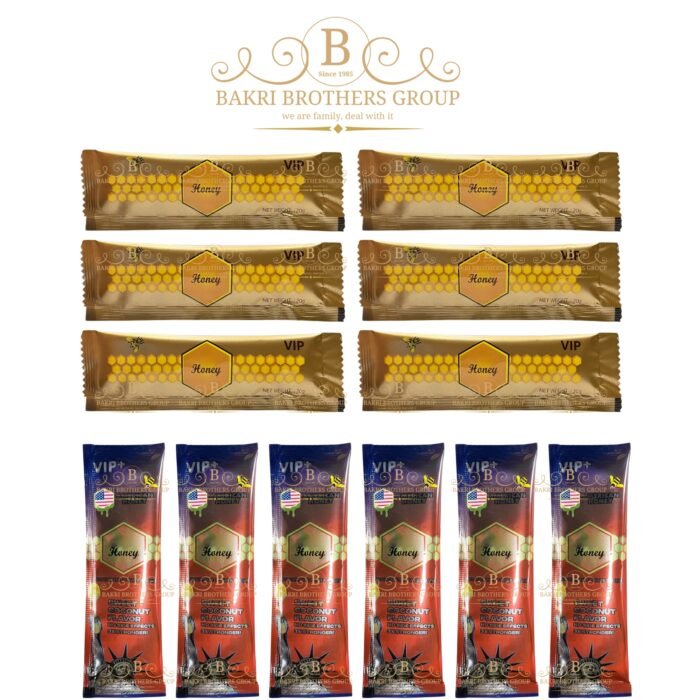 Flavored combo of classic honey and coconut-infused sachets, 12 total count