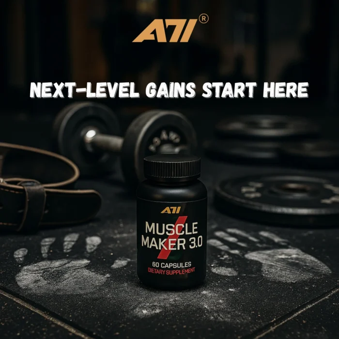 A71 Muscle Maker 3.0 | Muscle Support Formula with Tongkat Ali, Rhodiola, Tribulus, Zinc & Vitamin B6 - Image 5