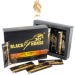 Black Horse Honey with Royal Jelly & Rainforest Herbs | 100% Natural | 24 Sachets (10g Each) – Pack of 1