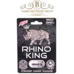 Rhino King 5000K+ (Black) | Single-Dose Supplement | Quick-Start Formula