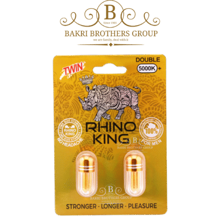 Rhino King 5000K+ Gold | Twin Pack | Rapid-Release Capsules