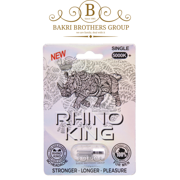 Rhino King 5000K+ (Holographic) | Single-Dose Supplement | Quick-Start Formula - Image 1