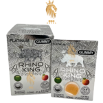 Rhino King Platinum Gummy | Platinum Edition | Single Gummy Per Card | 24 Cards Per Box | Strong | Long | Pleasure | Vegan