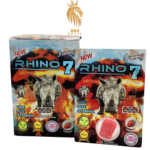 Rhino 7 Gummy | Single Gummy Per Card | 24 Cards Per Box | Vegan | Strawberry Flavor